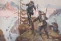 Une figurine en métal du chasseur alpin français années 1940 par LR au 1/32e