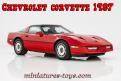 La Chevrolet Corvette rouge de 1987 en miniature par Solido au 1/43e