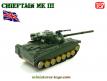 Le char anglais Chieftain Mk III en miniature au 1/87e