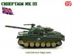 Le char anglais Chieftain Mk III en miniature au 1/87e