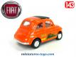 La Fiat 500 Mini de 1965 orange en voiture miniature au 1/43e