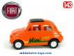 La Fiat 500 Mini de 1965 orange en voiture miniature au 1/43e