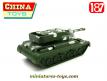 Le char chinois anti-aérien WZ111 miniature en plastique au 1/87e
