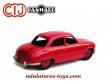 La Panhard Dyna Z 54 miniature de CIJ repeinte en rouge au 1/45e