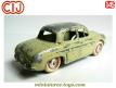 La Renault  Dauphine modèle 1956 verte en miniature de CIJ au 1/45e