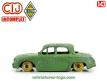 La Renault Dauphine modèle 1956 verte miniature de CIJ au 1/45e incomplète