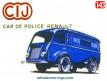 Le fourgon Renault 1000 kg Police en miniature de CIJ  au 1/45e incomplet