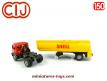 Le Renault Fainéant et sa semi remorque citerne Shell miniature CIJ au 1/50e