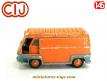 La fourgonnette Renault Estafette orange et bleu en miniature de CIJ au 1/45e