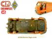 La Renault Estafette miniature orange de CIJ au 1/45e incomplète