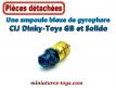 Une ampoule bleue de gyrophare de toit pour miniatures CIJ Dinky et Solido