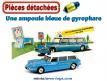 Une ampoule bleue de gyrophare de toit pour miniatures CIJ Dinky et Solido