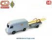 Le Renault 1000 kg PTT et sa remorque miniature CIJ réédité par Norev au 1/45e