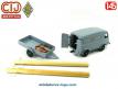 Le Renault 1000 kg PTT et sa remorque miniature CIJ réédité par Norev au 1/45e