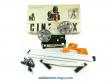 Le coffret du projecteur de cinéma Super 8 Cine Max K5 514 avec films et écran