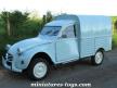 La Citroën 2cv camionnette bleue en miniature de Norev incomplète au 1/43e