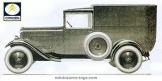 Le fourgon Citroën C4 F FFI a gazogène en miniature par Solido au 1/45e