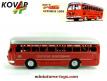 L'autobus Bussing rouge en miniature de style jouet ancien de CKO au 1/50e