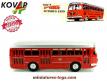 Un autobus Bussing rouge en miniature style jouet ancien par CKO au 1/50e