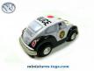La Coccinelle Volkswagen miniature Police de style jouet ancien en tôle 