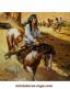 La figurine du chef Cochise à cheval de l'Ouest américain par Del Prado au 1/32e