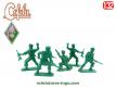 Un lot de 6 petits soldats de la légion en plastique vert par Cofalu au 1/32e