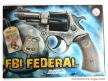 Le pistolet jouet de type Colt 38 FBI Federal en métal par Edison Giocattoli