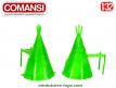 Les deux tepee indiens pour figurines plastique par Comansi au 1/32e