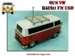 Le Combi Volkswagen T1 miniature radio FM USB