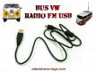 Le Combi Volkswagen T1 miniature radio FM USB