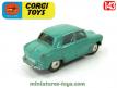 La berline Austin Cambridge bleue en miniature de Corgi Toys England au 1/43e