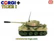 Le char allemand PzKw VI Tigre I  en miniature de Corgi Toys au 1/65e