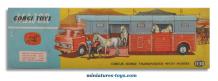 Le Bedford et sa semi bétaillère Chipperfields Circus de Corgi Toys incomplet