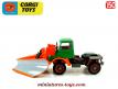 Le camion Mercedes Unimog 406 chasse neige en miniature par Corgi au 1/50e