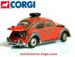 La Coccinelle Volkswagen Safari orange miniature de Corgi au 1/43e incomplètee