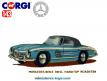 Le roadster Mercedes 300 SL jaune en miniature de Corgi au 1/43e