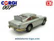 La DB5 Aston Martin de James Bond en miniature Corgi au 1/36e incomplète