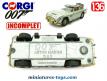 La DB5 Aston Martin de James Bond en miniature Corgi au 1/36e incomplète