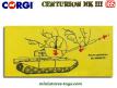 Le char Centurion MK III en miniature de Corgi Toys au 1/65e sans antenne