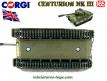 Le char anglais Centurion MK III en miniature de Corgi Toys au 1/65e