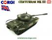 Le char Centurion MK III en miniature de Corgi Toys au 1/65e sans antenne