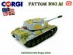 Le char américain Patton M60 A1 miniature de Corgi Toys au 1/65e
