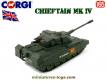 Le char britannique Chieftain MK IV miniature de Corgi Toys au 1/65e