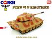 Le char allemand PzKw VI B Kingtiger miniature de Corgi Toys au 1/65e