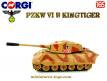 Le char allemand PzKw VI B Kingtiger en miniature de Corgi Toys au 1/65e