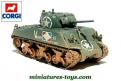 Le char Sherman M4 A2 de l'armée française miniature de Corgi au 1/50e
