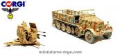 Le semi chenillé SdKfz 7/1 Flakvierling 38 miniature de Corgi au 1/50e 