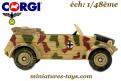 La Volkswagen Kubelwagen type 82 miniature de Corgi au 1/48e