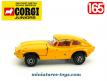La Jaguar type E V12 jaune en miniature par Corgi Junior au 1/65e
