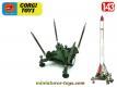 La plateforme du missile Corporal de Corgi-Toys England en miniature au 1/43e